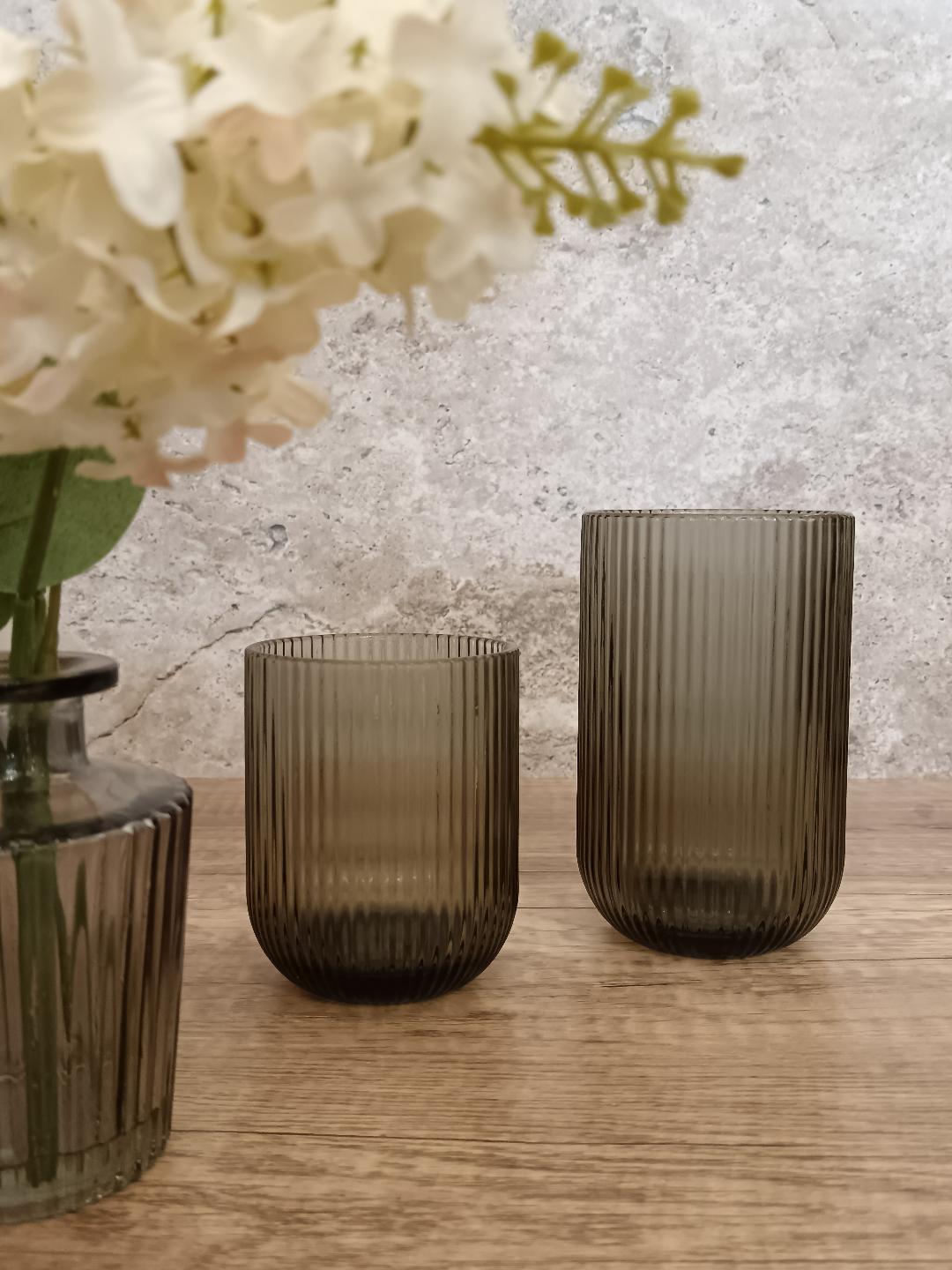 Vaso S Stripes Cinza